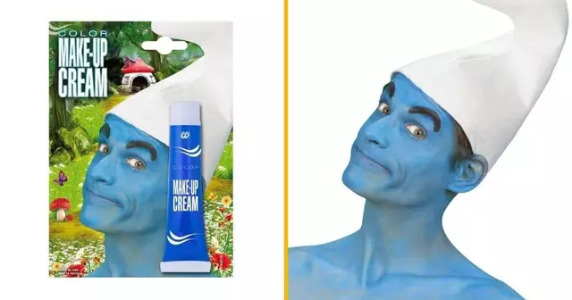 maquillage-bleu-ressembler-schtroumpfs