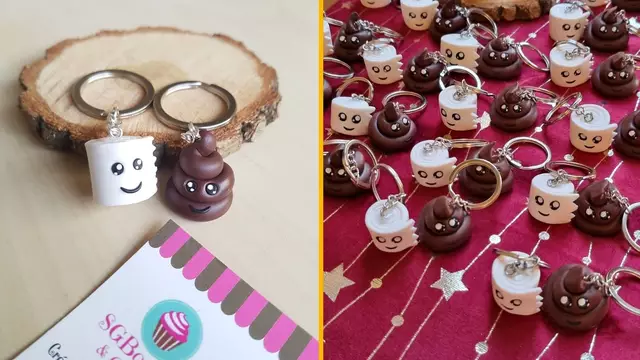 PORTE-CLES-CACA-PAPIER