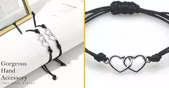 bracelet-couple-coeurs-colles