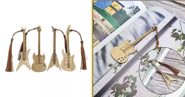un-marque-page-en-forme-de-guitare