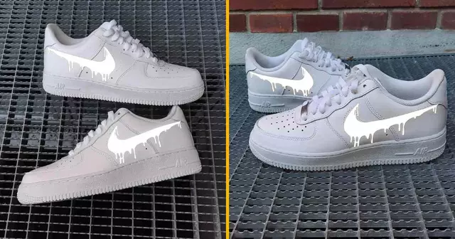 paire-air-force-swoosh-reflechissant