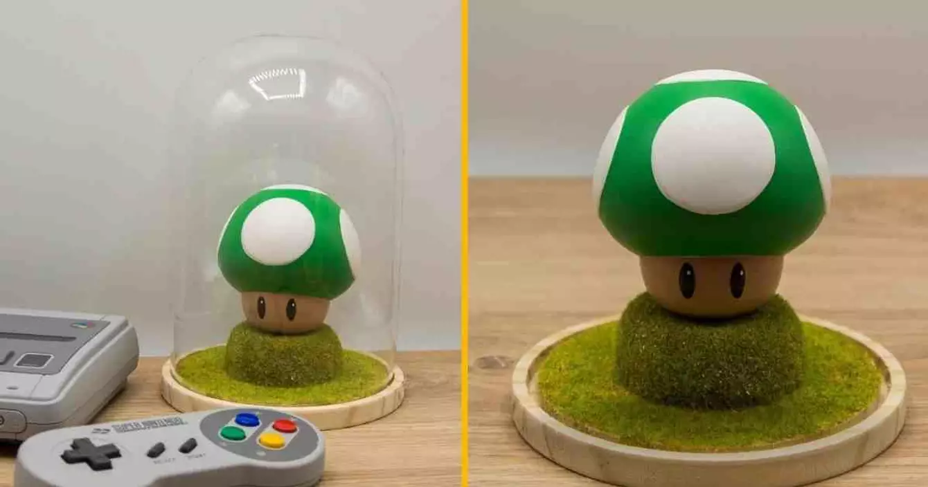 champignon-dore-mario-kart-sous-cloche