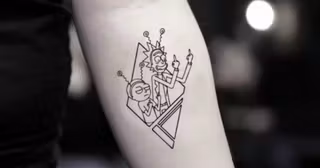 tatouage-rick-morty