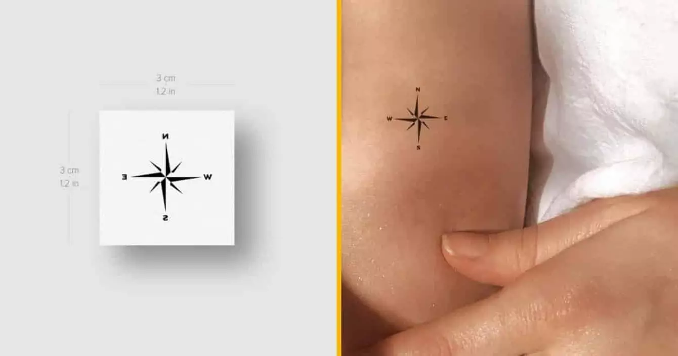 tatouages-minimaliste-boussole