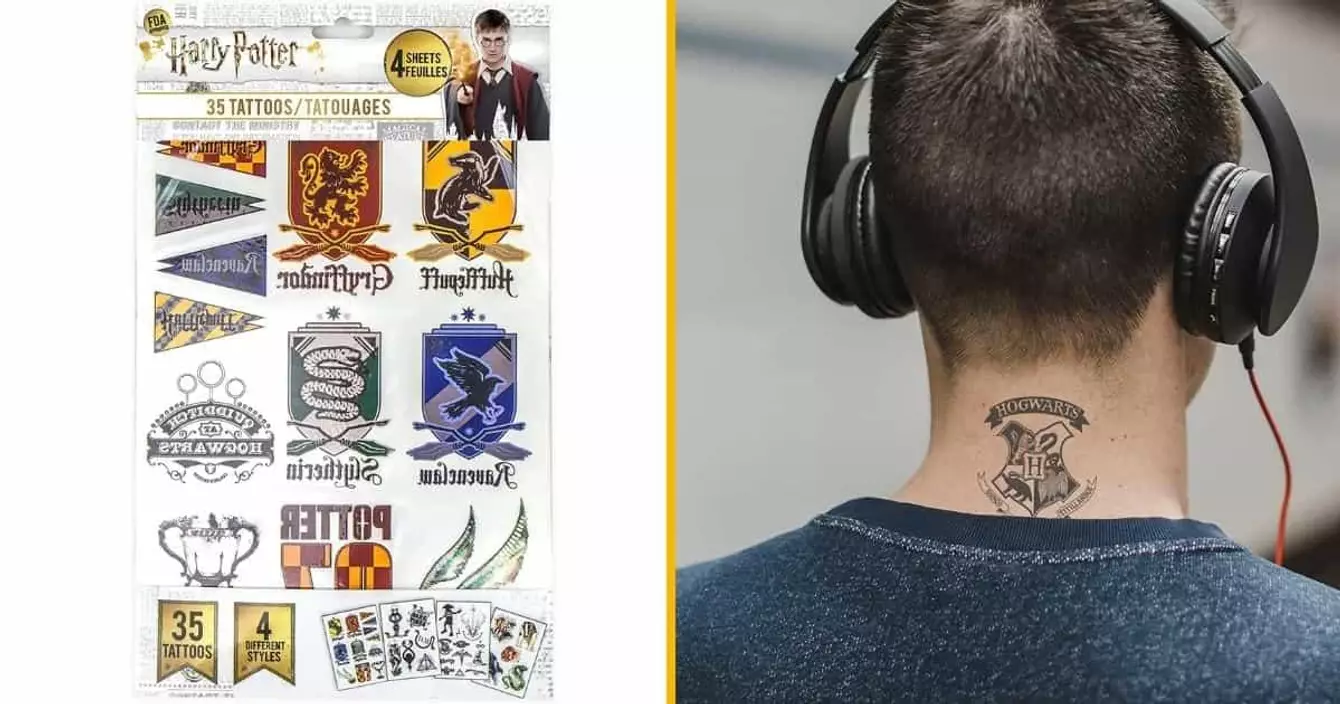 lot-tatouages-temporaires-harry-potter