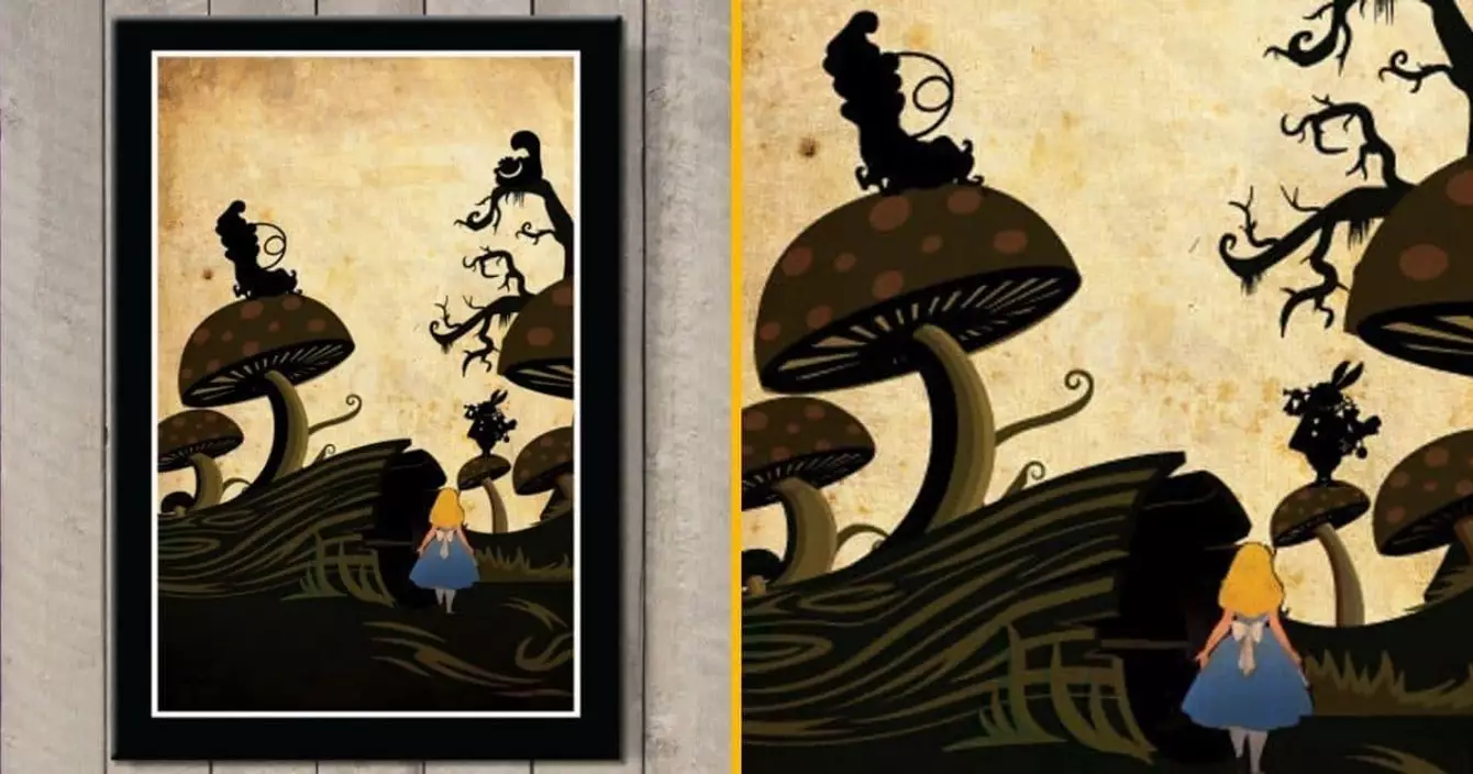 affiche-minimaliste-alice-pays-merveilles