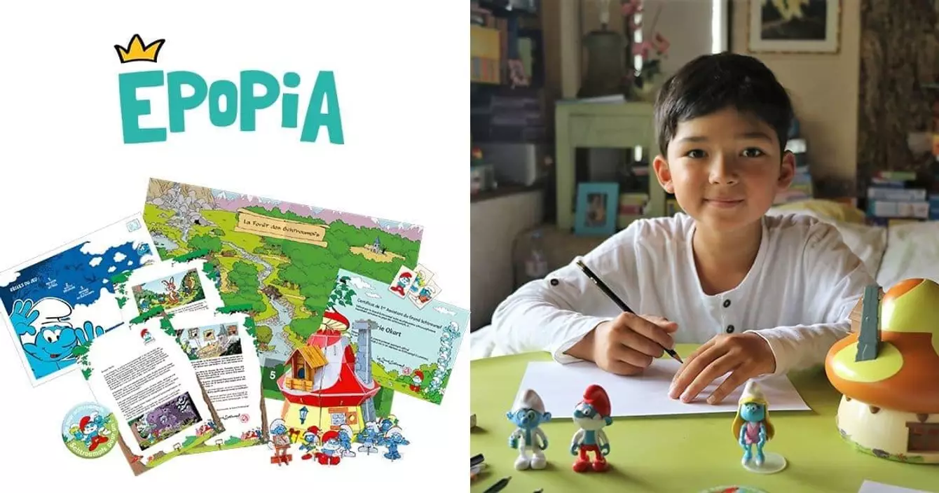 aventure-schtroumpfs-courrier-enfant-heros