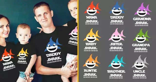 t-shirts-baby-shark-famille