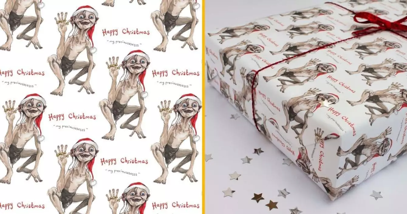 papier-cadeau-gollum
