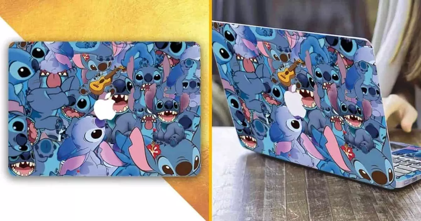 autocollant-macbook-stitch-pikachu-dragon