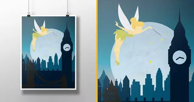 affiche-minimaliste-peter-pan