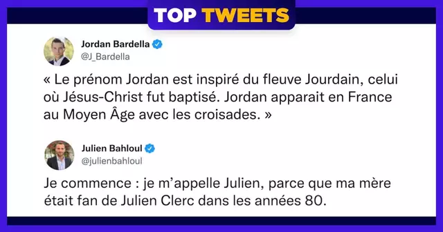 top tweet origine prenom