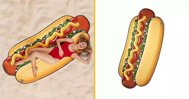 serviette-plage-hot-dog