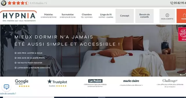 site-acheter-matelas-hypnia