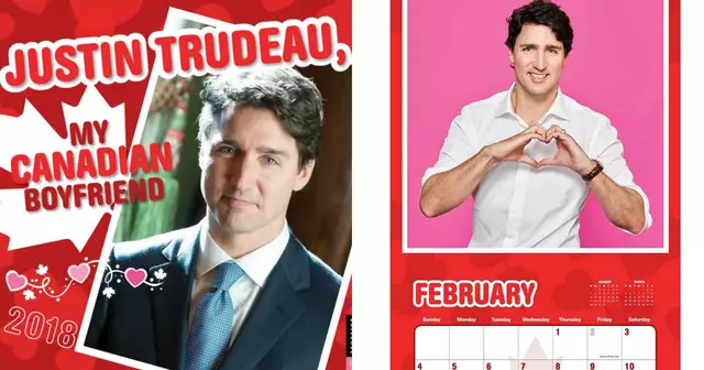 calendrier-justin-trudeau