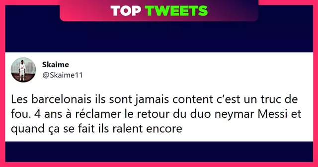 top tweets messi psg