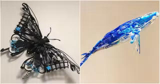 une sculpture plastique