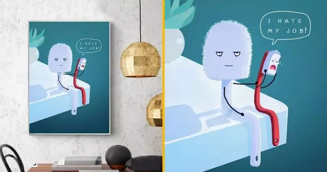 affiche-brosse-dent-deteste-son-job-consolee-brosse-chiotte