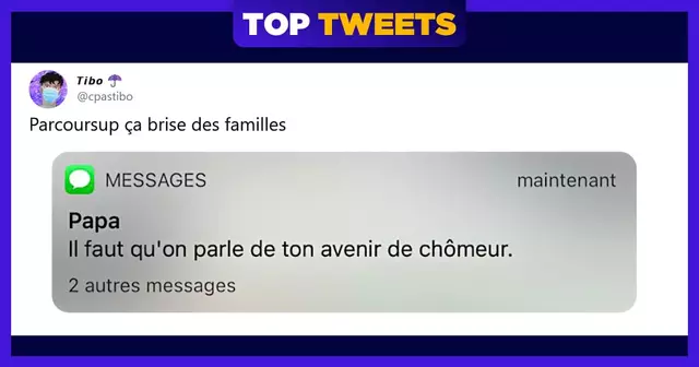 top tweet parcoursup 2