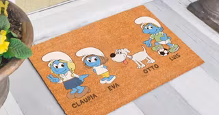 paillasson-schtroumpfs-personnaliser