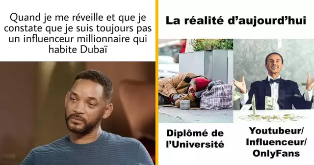 top memes influenceurs