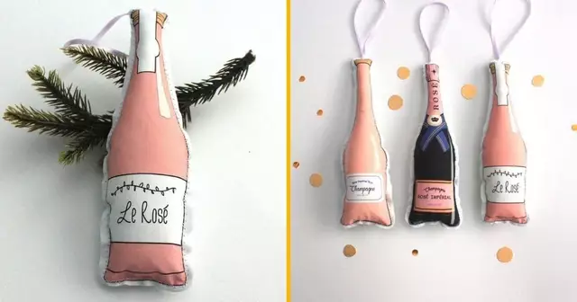 boules-noel-bouteille-rose-verre