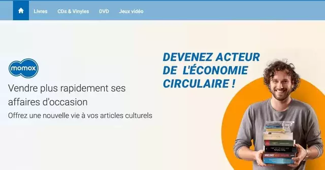 momox site revente objet culturel