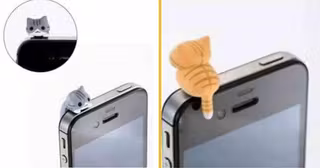 chat-anti-poussiere-prise-casque-smartphone