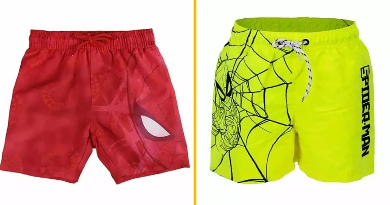 short-maillot-bain-spider-man