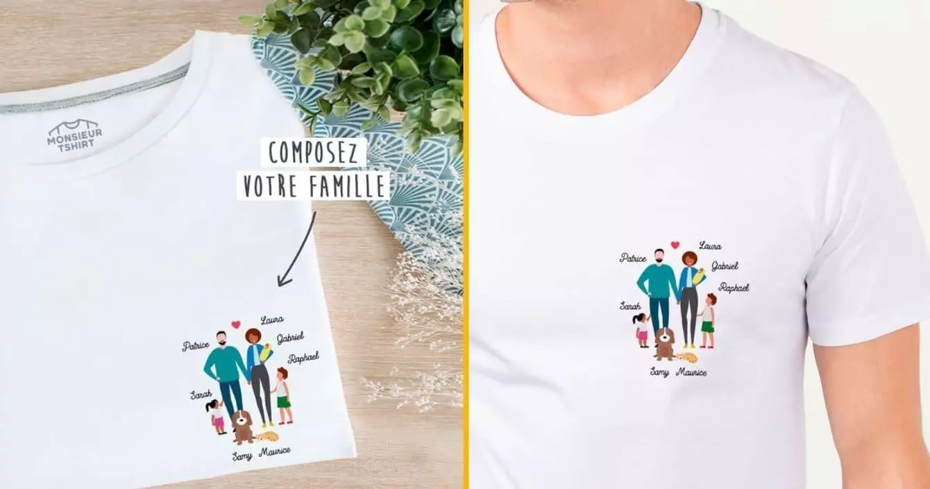 t-shirt-personnaliser-famille