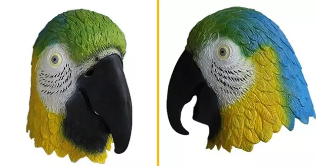 masque-perroquet-caoutchouc