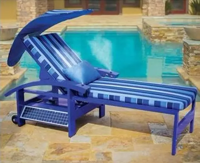 The Solar Powered Entertainment Lounger - Hammacher Schlemmer