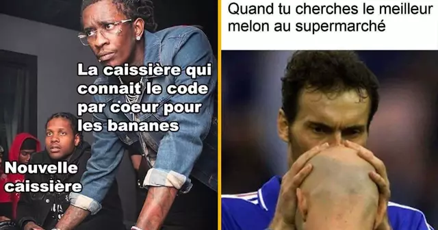top memes supermarché