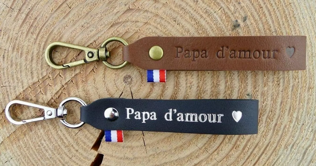 porte-cle-cuir-papa-damour