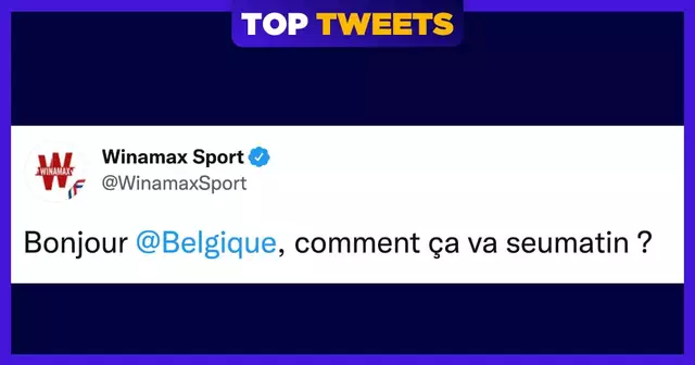 top tweets france belgique 2