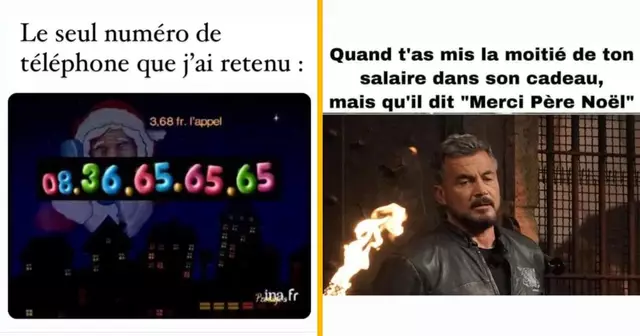 top memes pere noel