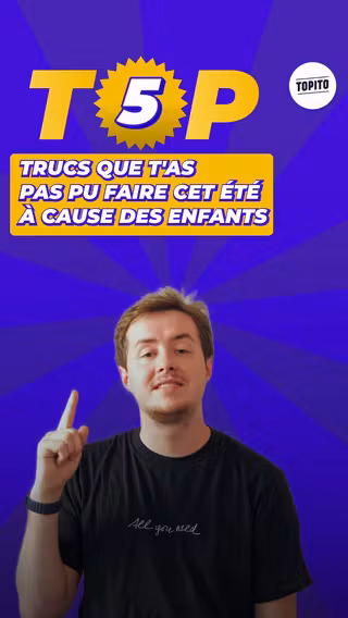 Top 5 enfants l'e?te?