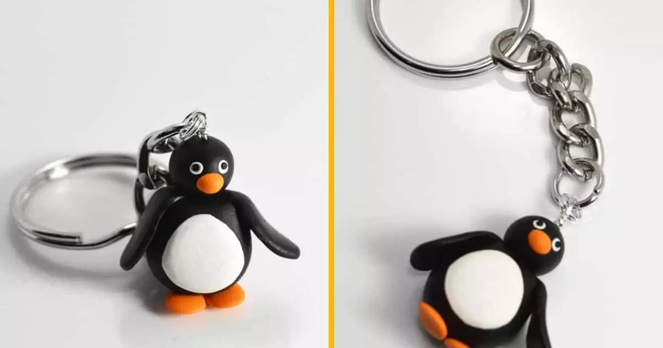 porte-cle-miroir-pingu