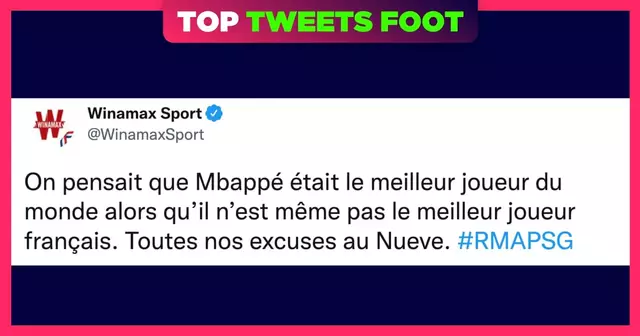 top tweet psg real