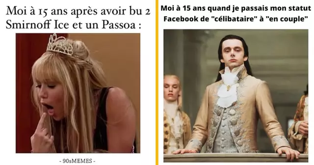 top memes 15 ans