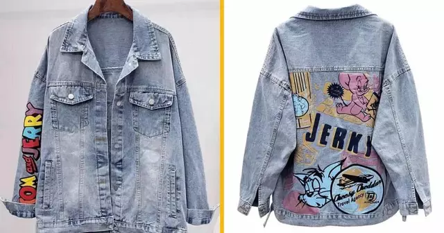 veste-jean-vintage-tom-jerry