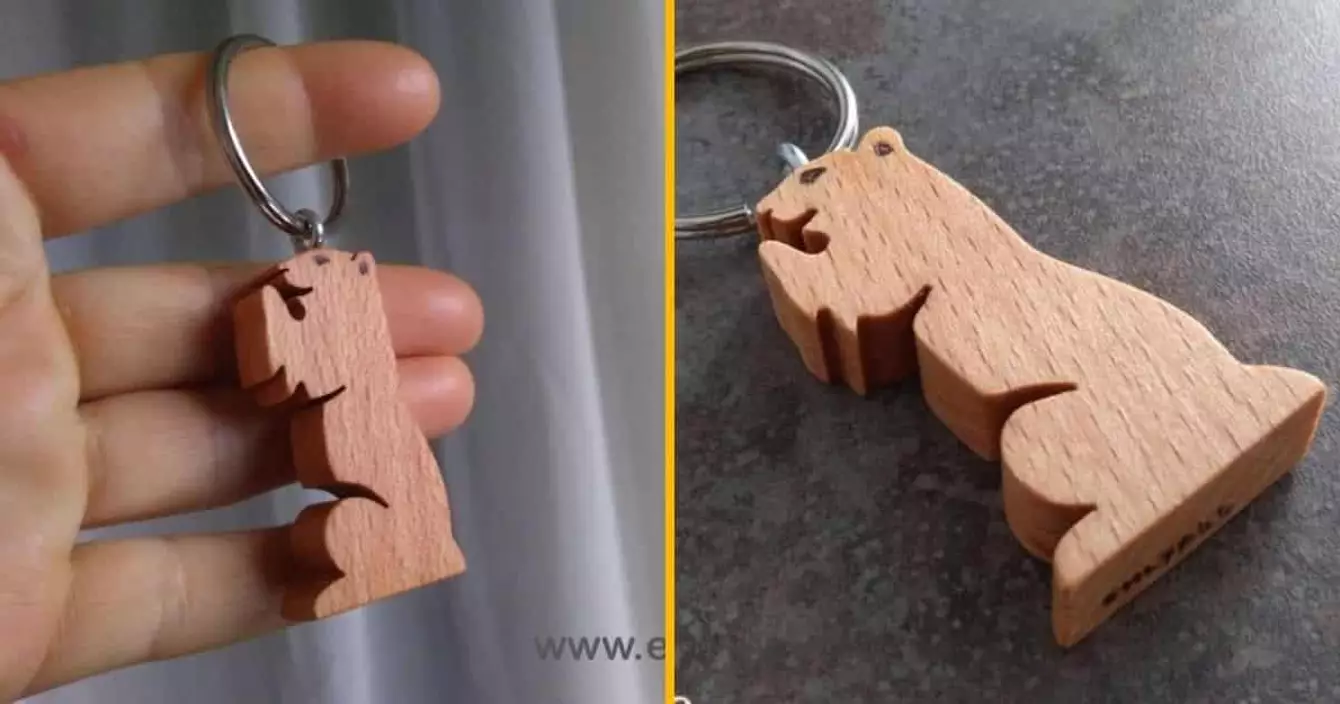 porte-cle-bois-marmotte