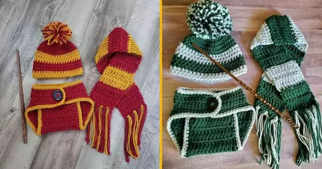 costume crochet bebe harry potter poudlard