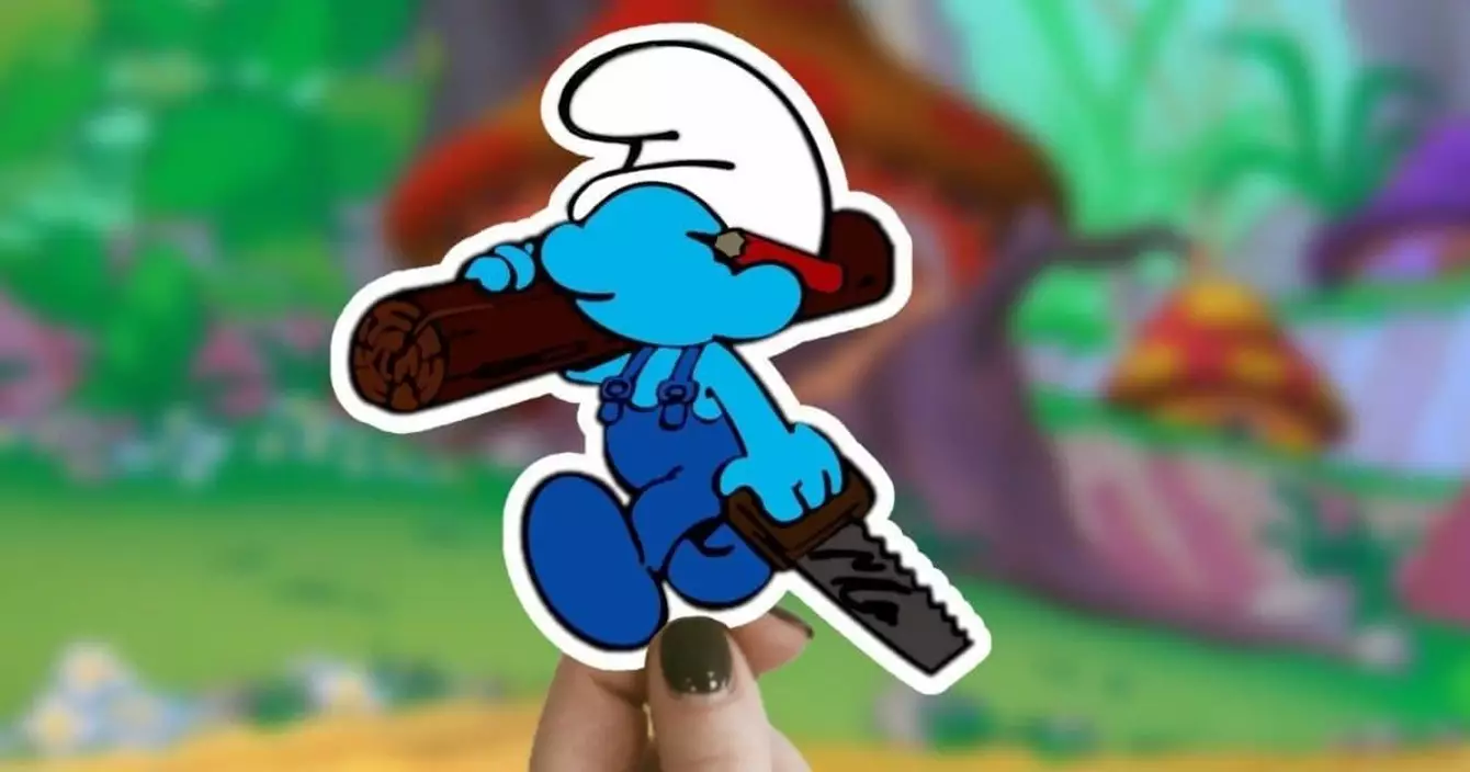 autocollant-schtroumpf-bricoleur