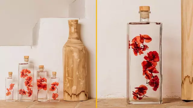 hortensias-immergees-fioles-bouquet