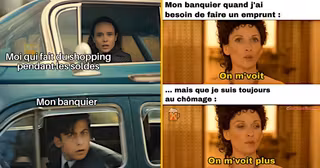 top memes banquier