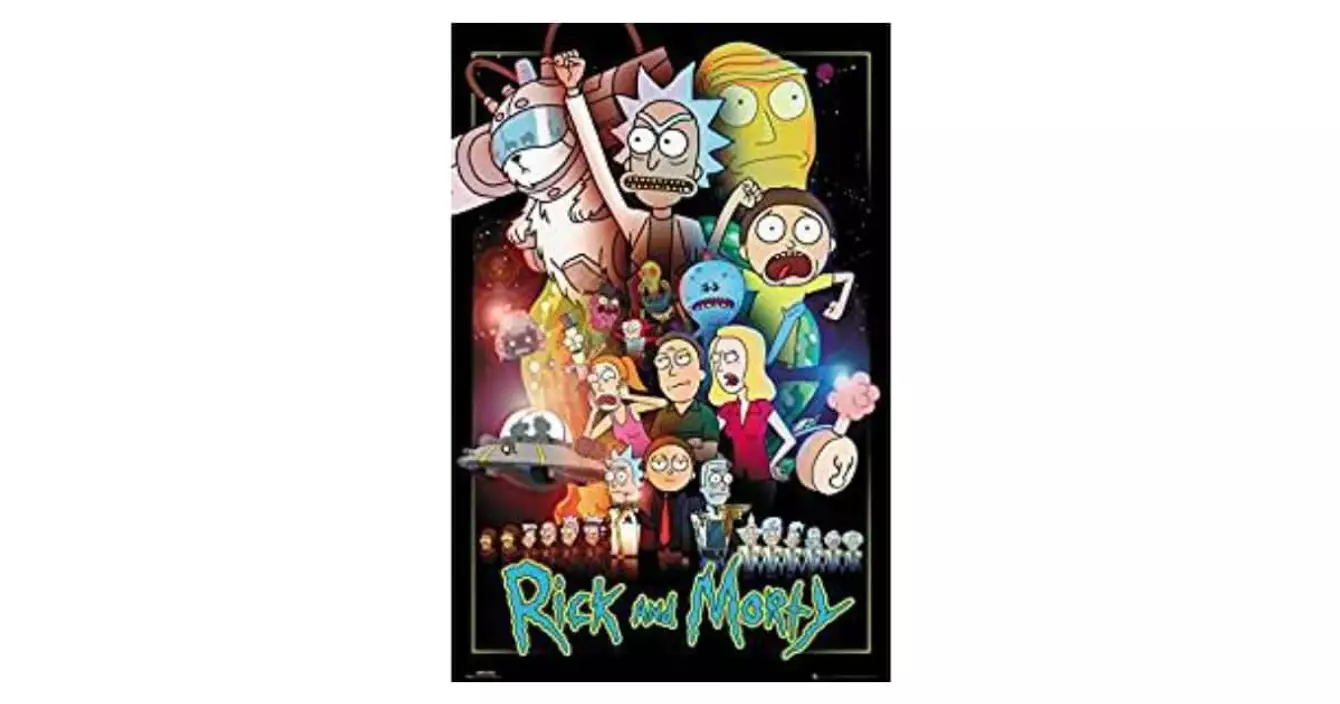 affiche-nuit-etoilee-x-rick-et-morty