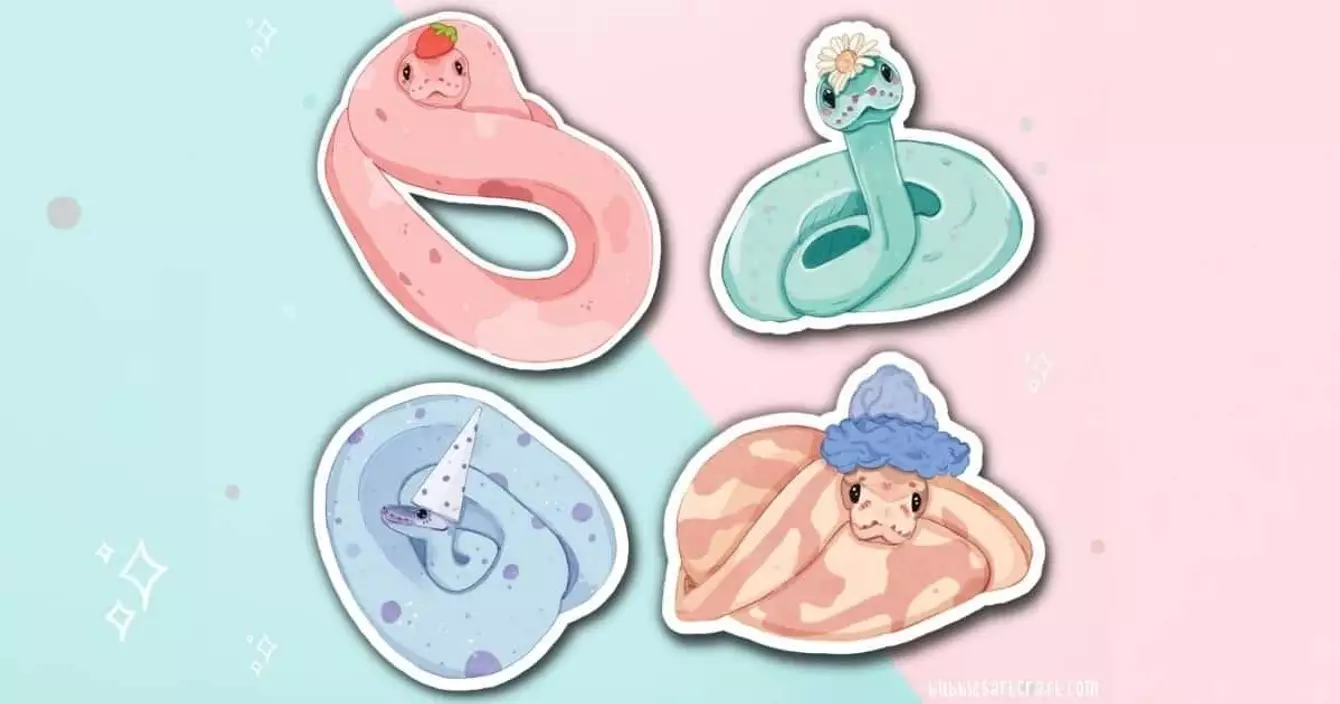 lot-stickers-pythons-mignons