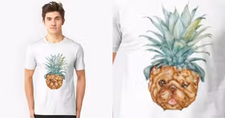tshirt-ananas-dog