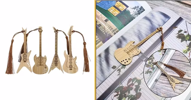 un-marque-page-en-forme-de-guitare